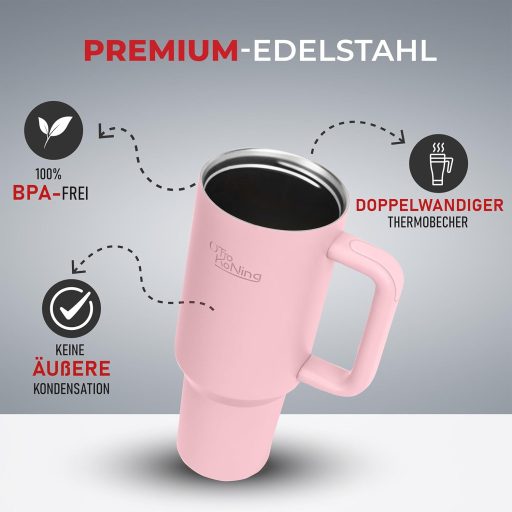 Otto Koning Vaso 40oz Rozé Ivópalack Termikus Pohár