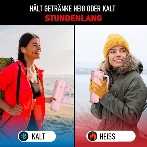 Otto Koning Vaso 40oz Rozé Ivópalack Termikus Pohár