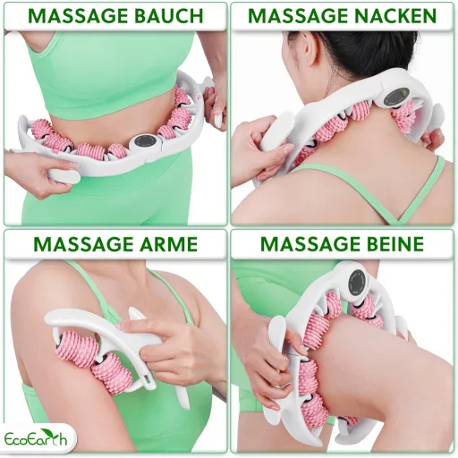 EcoEarth Cellulite Masszázshenger Lábakhoz, Combokhoz és Hashoz - Fascia Roller