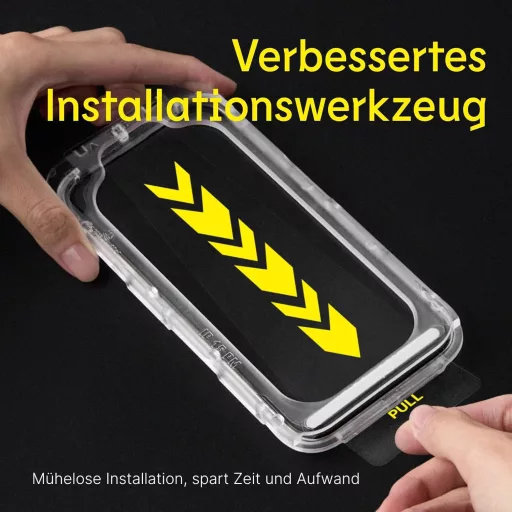 Protecție ecran din sticlă securizată 9H RhinoShield pentru iPhone 16 Plus/15 Plus/14 Pro Max