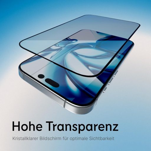 RhinoShield 9H edzett üveg képernyővédő iPhone 16 Plus/15 Plus/14 Pro Max-hoz