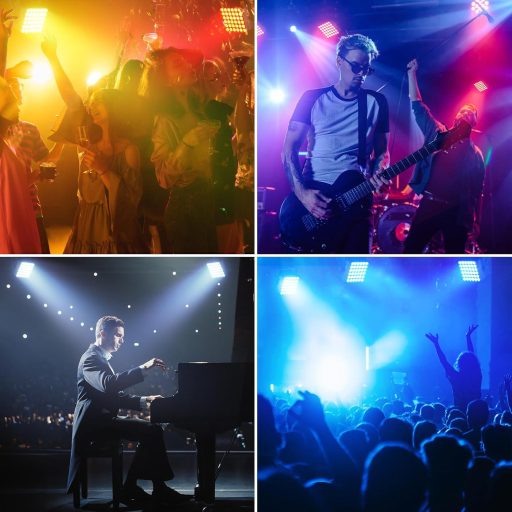 Starlitflow 54W RGBWA UV LED Par reflektor s batériou a diaľkovým ovládaním, disko párty svetlo