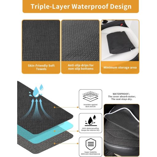 EVMODS Autóülés Védőhuzat Vízálló Törölköző Anyag Kutyabarát