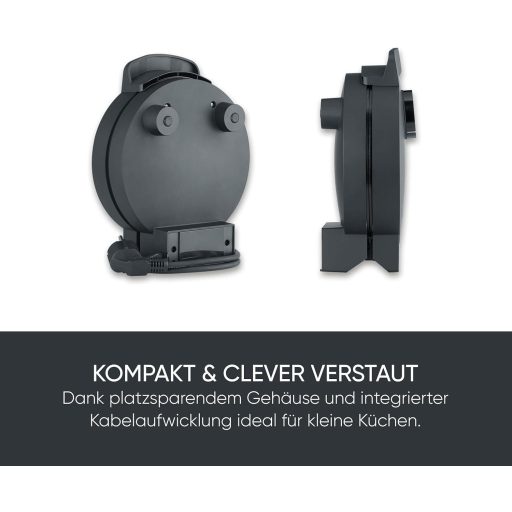 SEVERIN szív alakú gofrisütő PFAS-mentes bevonattal, 1000W, fekete/rozsdamentes acél