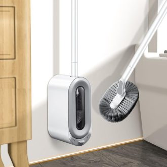   HASA zone WC kefe szett önzáró fedéllel, falra szerelhető tartóval és hosszú nyéllel