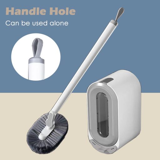 HASA zone WC kefe szett önzáró fedéllel, falra szerelhető tartóval és hosszú nyéllel