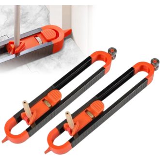   Șablon de contur Helweet cu blocare, 2 bucăți, pentru măsurarea și copierea lemnului