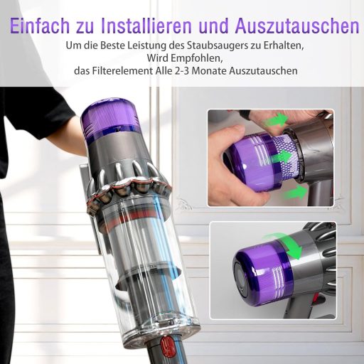 Elalove porszívó szűrő V11 V15 SV14 SV17 SV22 csere filter tisztító kefével