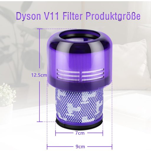 Elalove porszívó szűrő V11 V15 SV14 SV17 SV22 csere filter tisztító kefével