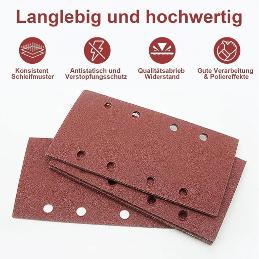 HuangXinyu 35 darabos csiszolópapír készlet, 400-2000 szemcseméret, 8 lyukas orbitális csiszolóhoz