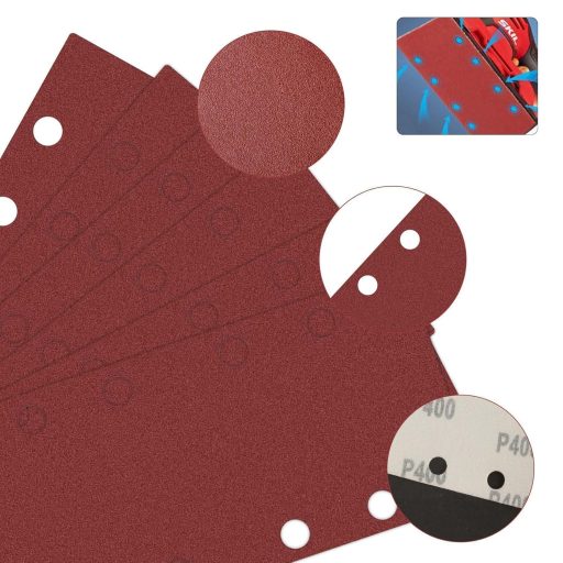 HuangXinyu 35 darabos csiszolópapír készlet, 400-2000 szemcseméret, 8 lyukas orbitális csiszolóhoz