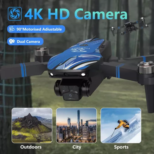 TTROARDS TT19LCD 4K kamera drón FPV LCD kijelzővel felnőtteknek