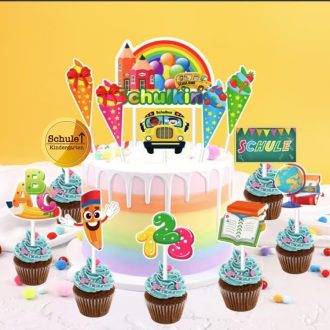   Fesnova Sada na zdobenie torty k začiatku školského roka, 23 kusov, pre dievčatá a chlapcov