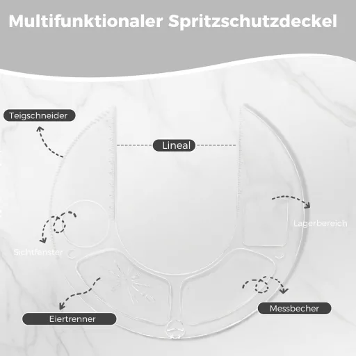 YASHE 1500W Konyhai Robotgép Rozsdamentes Tál Dagasztó Habverő 10 Fokozat