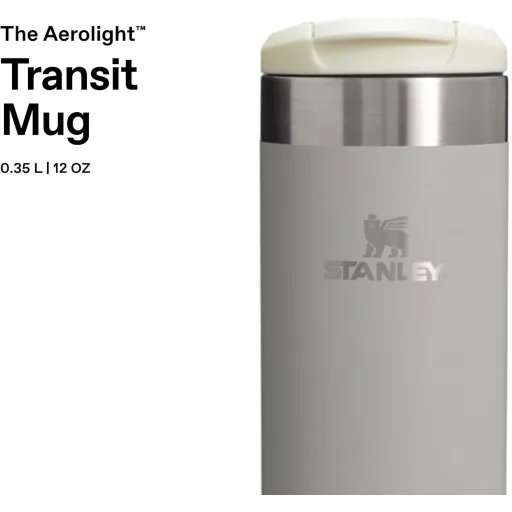 Stanley Aerolight Transit 0,35L Termikus Utazó Bögre, 4 Óra Hőtartás, Autópoháradó - 0.35 L, Ash