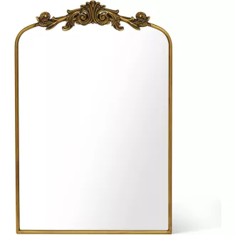   Awhtixbo Barokk Tükör Arany Félkör 60x90cm Vintage Fali Dekoráció