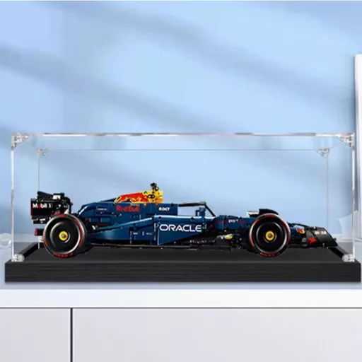 CIJINAY Akril Vitrin 42206 Oracle Racing RB20 F1 Modellhez Átlátszó Tárolódoboz
