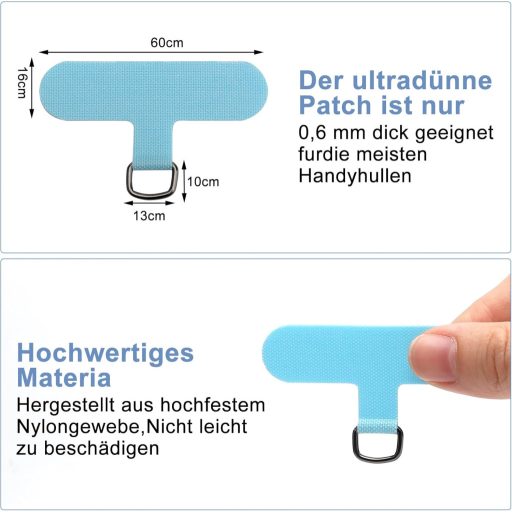 VOSSOT Univerzálny Popruh na Telefón – Pletený Náramok a Šnúrka na Krk pre Mobilný Telefón, Módny Náramkový Štýl Reťaze na Telefón