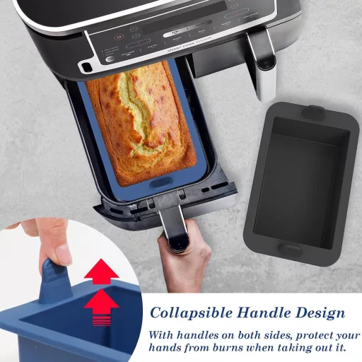 Webake szilikon kenyérsütő forma légfriteuzhez 2 db 500g kenyér és sütemény sütéshez