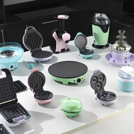 Giles & Posner 3 az 1-ben mini sütemény készítő gép - fánk, cake pop, gofri