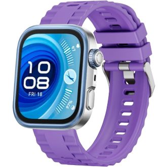   Silikónový remienok GIOPUEY pre Huawei Watch Fit 4/Fit 4 Pro/Fit 3, fialový, priedušný, odolný voči opotrebovaniu