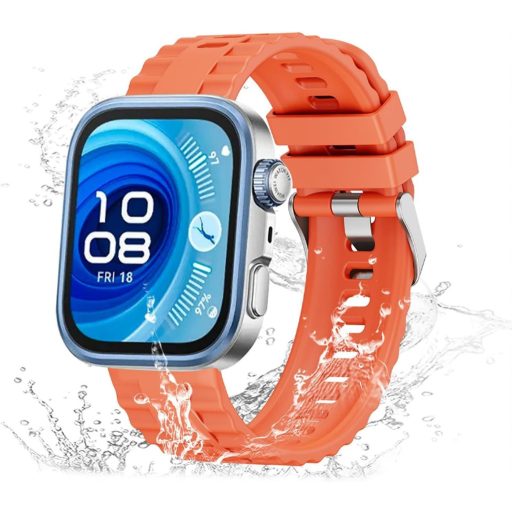 Silikónový remienok GIOPUEY pre Huawei Watch Fit 4/Fit 4 Pro/Fit 3, fialový, priedušný, odolný voči opotrebovaniu