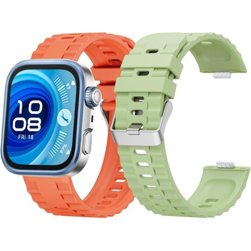 GIOPUEY Huawei Watch Fit 4/Fit 4 Pro/Fit 3 szilikon szíj lila, lélegző, kopásálló