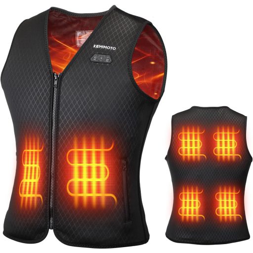Vestă încălzită KEMIMOTO pentru femei, cu 6 zone de încălzire, jachetă electrică de iarnă USB