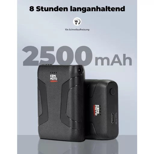 KEMIMOTO fűthető motoros kesztyű 3000 mAh akkuval -20°C-ig