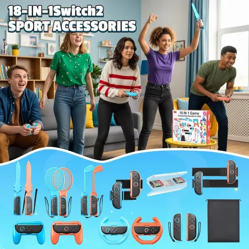 BRHE 18in1 Nintendo Switch 2 Sport Szett Családi Játékokhoz