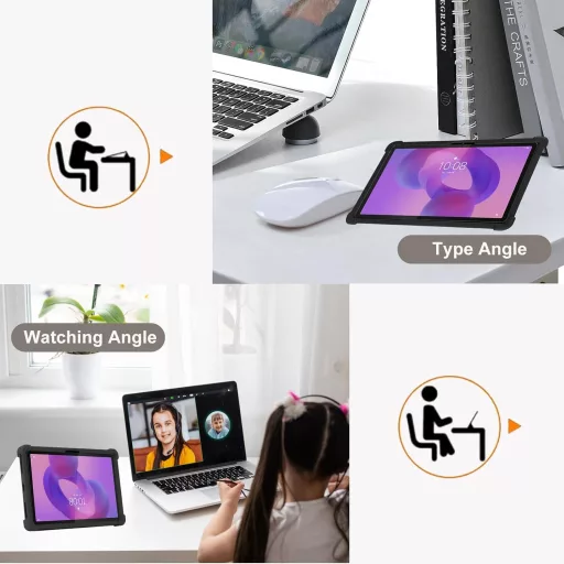 CONAPIKA Lenovo IdeaTab Pro szilikon tok állvánnyal, légpárnás ütésálló védelem