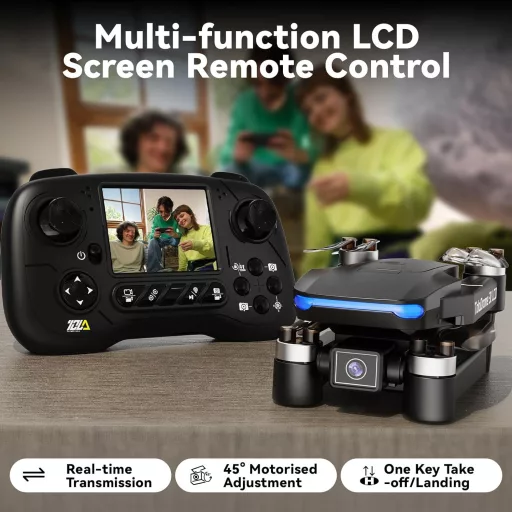 Toladrone TD31LCD összecsukható drón kamerával, LCD kijelzővel és távirányítóval