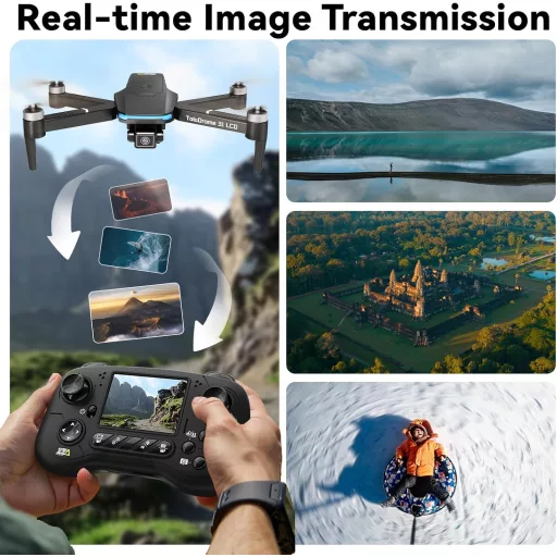 Toladrone TD31LCD összecsukható drón kamerával, LCD kijelzővel és távirányítóval