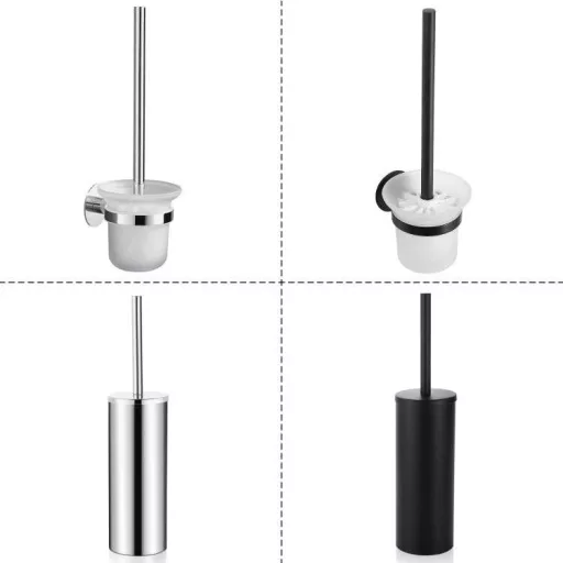 GERUIKE WC-kefe csere fej 5 db-os szett, 16 mm menet, fekete
