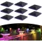 JACKYLED Szolár Kapu Sapka RGB 7x7-10x10 IP54 Vízálló 8db