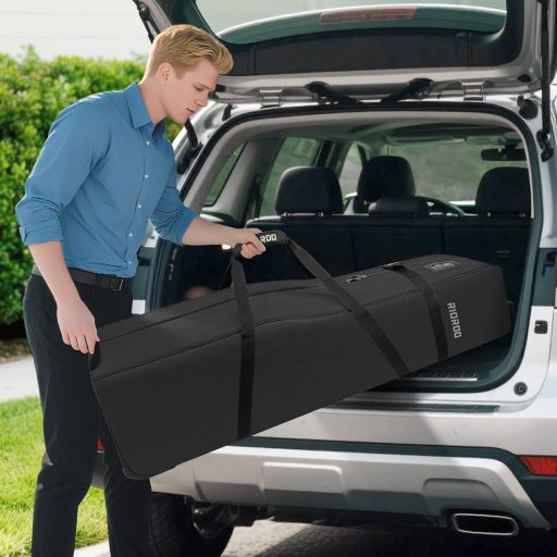 Geantă de voiaj pentru golf RIOROO cu roți, geantă impermeabilă pentru crose de golf din material Oxford 900D