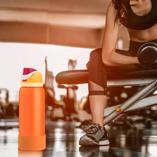 Linkidea 2 ks Silikónový Ochranný Kryt na Fľašu pre Fľaše Owala FreeSip 40oz - Protišmyková Ochrana Spodnej Časti Oranžová Farba