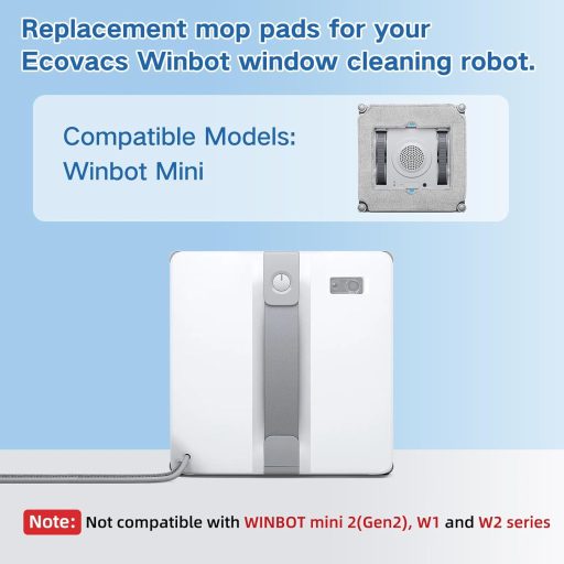 Spofan ECOVACS Winbot Mini tisztítóruha csomag 8db, mosható utántöltő pad