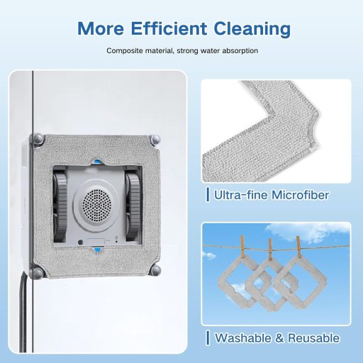 Spofan ECOVACS Winbot Mini tisztítóruha csomag 8db, mosható utántöltő pad