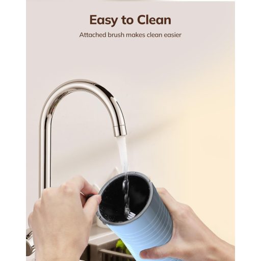 Morpilot 4az1-ben elektromos tejhabosító, automata forró és hideg tejhez, latte cappuccino