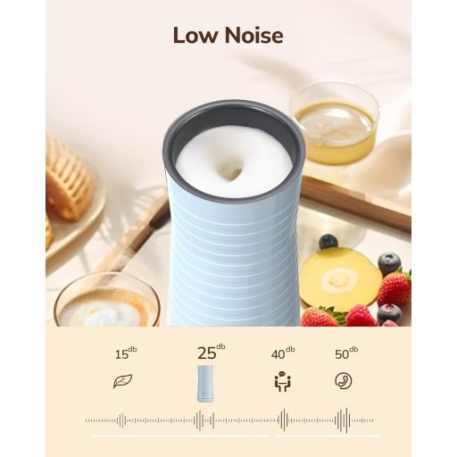 Morpilot 4az1-ben elektromos tejhabosító, automata forró és hideg tejhez, latte cappuccino