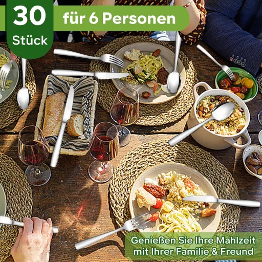 Homikit 30 részes rozsdamentes evőeszköz készlet 6 személyre