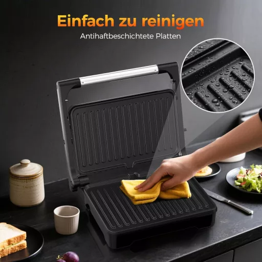 YASHE 1500W Panini Grill XXL Szendvicssütő Automata Hőmérséklet Szabályozással