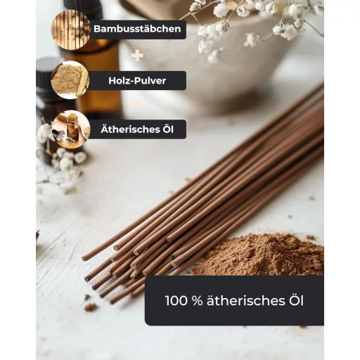 Incensera Füstölő Pálcika Szett 100 db - Levendula, Zsálya, Szantálfa, Ozmantusz és Frankincenzum