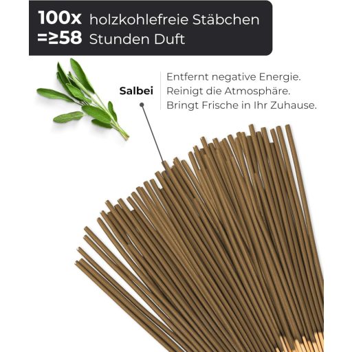 Bețișoare Parfumate Incense 100 buc. Naturale Purificare Meditație Yoga Relaxare