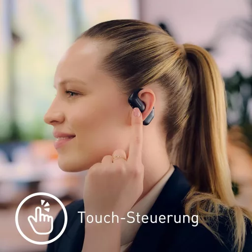 Bezdrôtové slúchadlá Panasonic RB-F10DE-K s otvorenou konštrukciou, Bluetooth 5.4, 25-hodinovou výdržou prehrávania a stupňom krytia IPX4 pre športové využitie