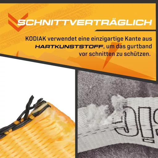 KODIAK STRAPS 4db 50mm Autó Rögzítő Szíj 2,5m 5000kg TÜV DIN EN 12195-2