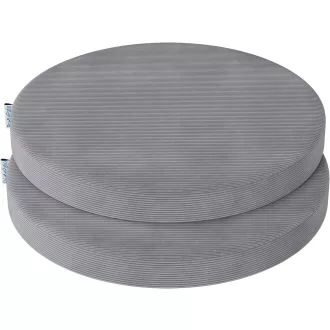   PRIMEPATIO Kerek Ülőpárna Szett 2db Világosszürke 40x40x5cm