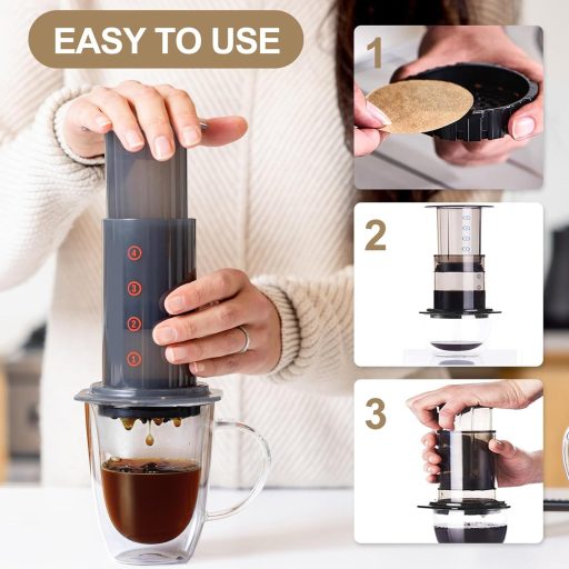 Wosyoodo 600 db kerek kávészűrő papír 64 mm natúr, kompatibilis kávéfőzőkkel