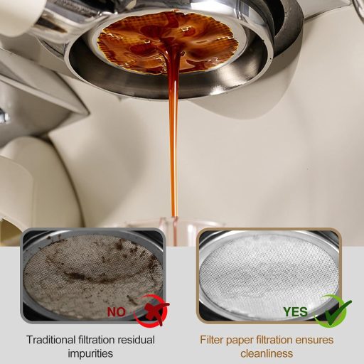 Wosyoodo 600 db kerek kávészűrő papír 64 mm natúr, kompatibilis kávéfőzőkkel